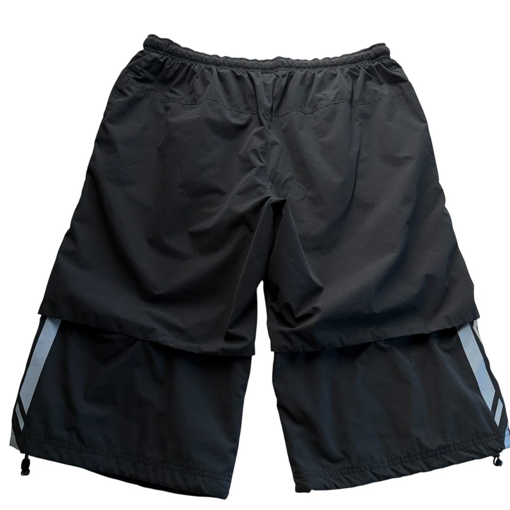 Nike‎ Vintage Mens XXL Black Mesh Lined Athletic Shorts Reflective Toggles #79 - Picture 2 of 7
